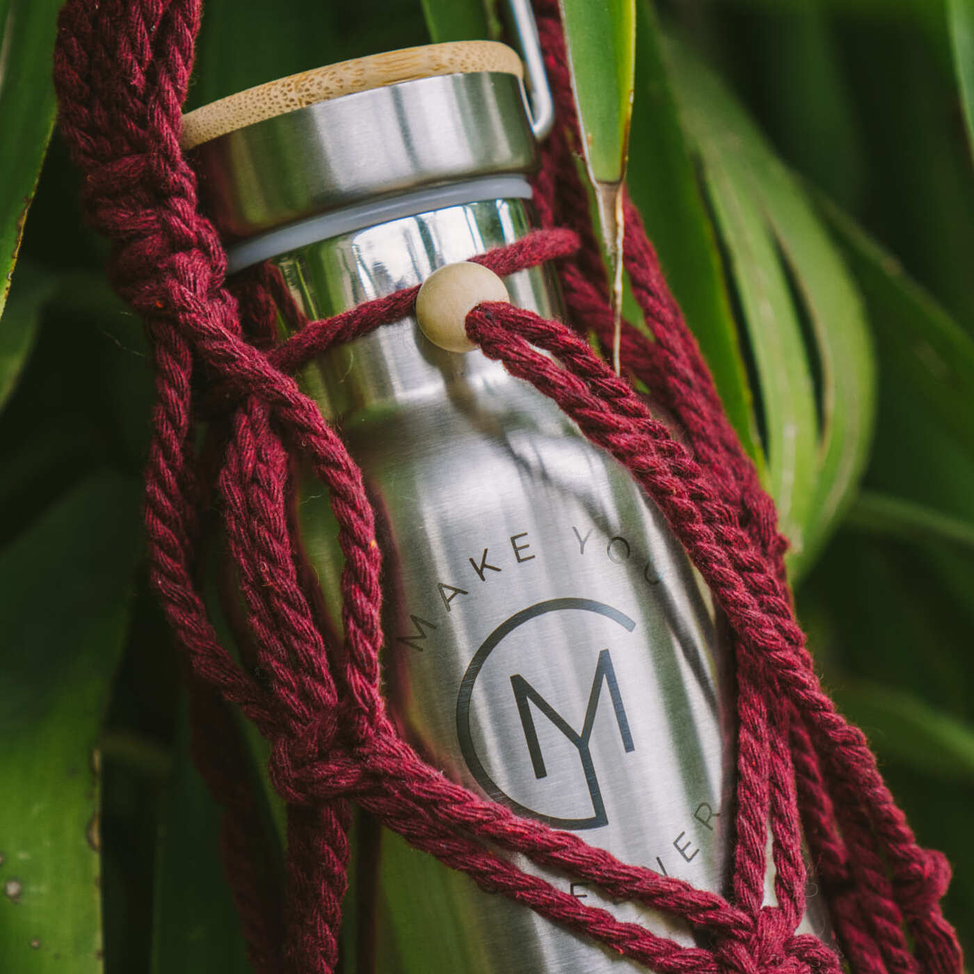 Porta borraccia macramé fatto a mano Make You Greener