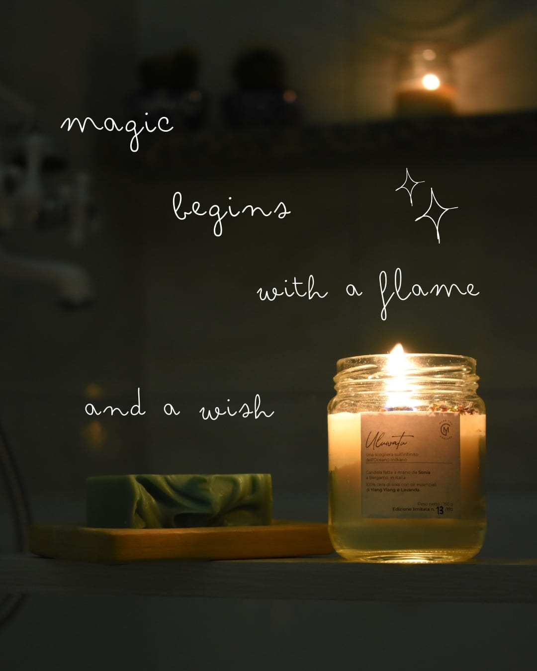 Eco Candela naturale in cera di soia Make You Greener