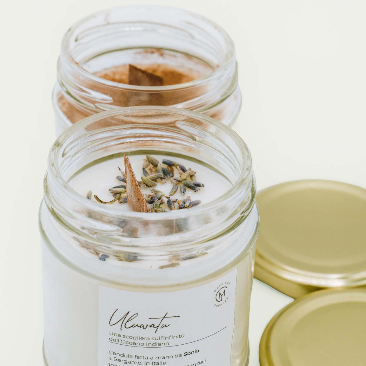 Eco Candela naturale in cera di soia Make You Greener