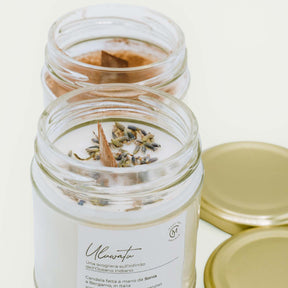 Eco Candela naturale in cera di soia