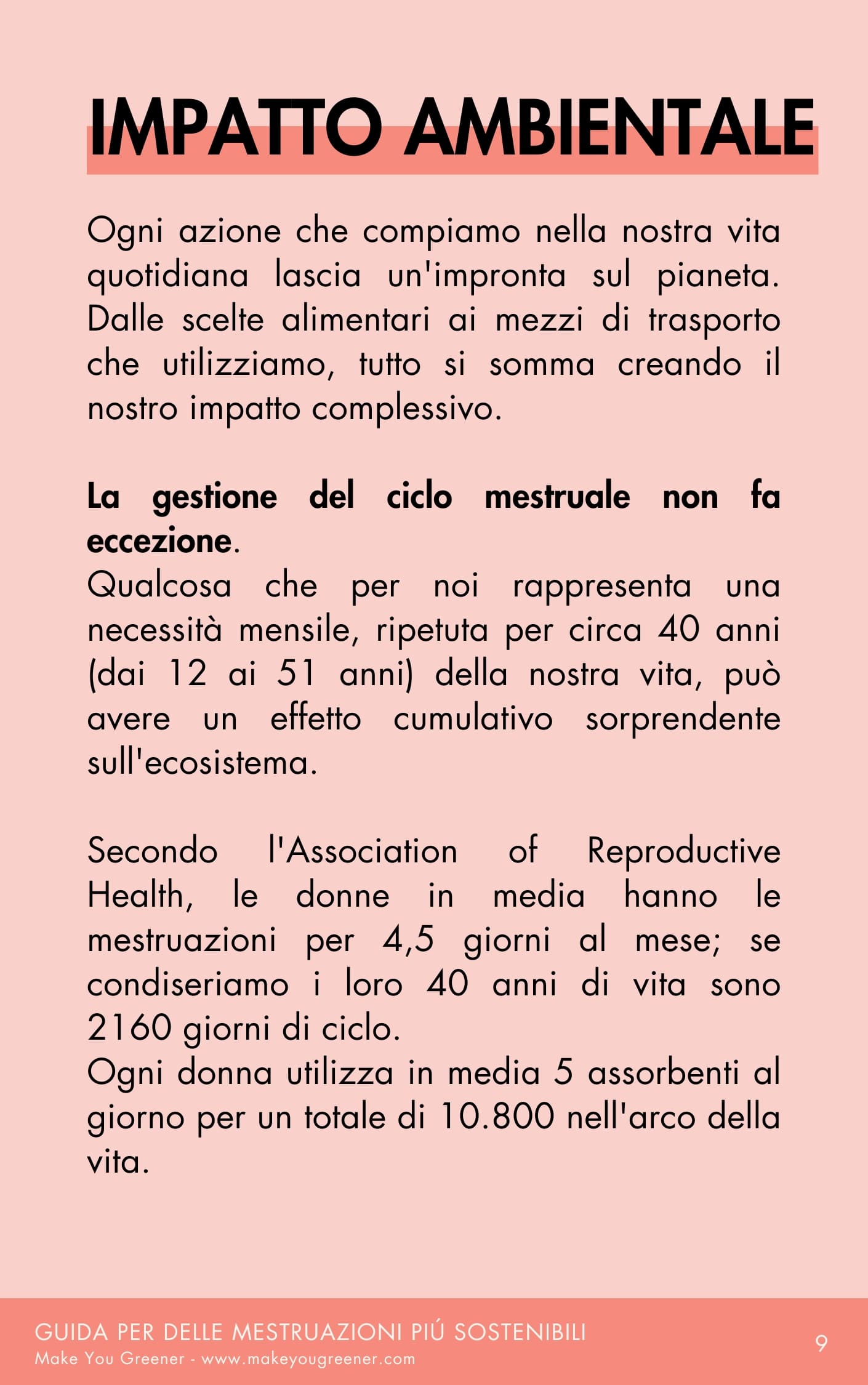 Guida per delle mestruazioni più sostenibili