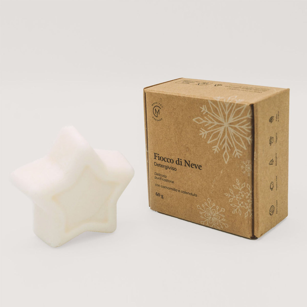 Detergente viso solido Fiocco di Neve Make You Greener