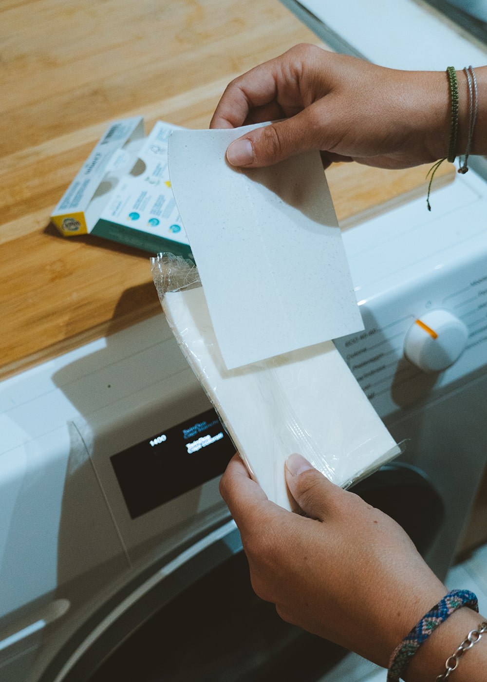 Detersivo ecologico per lavatrice in fogli Make You Greener