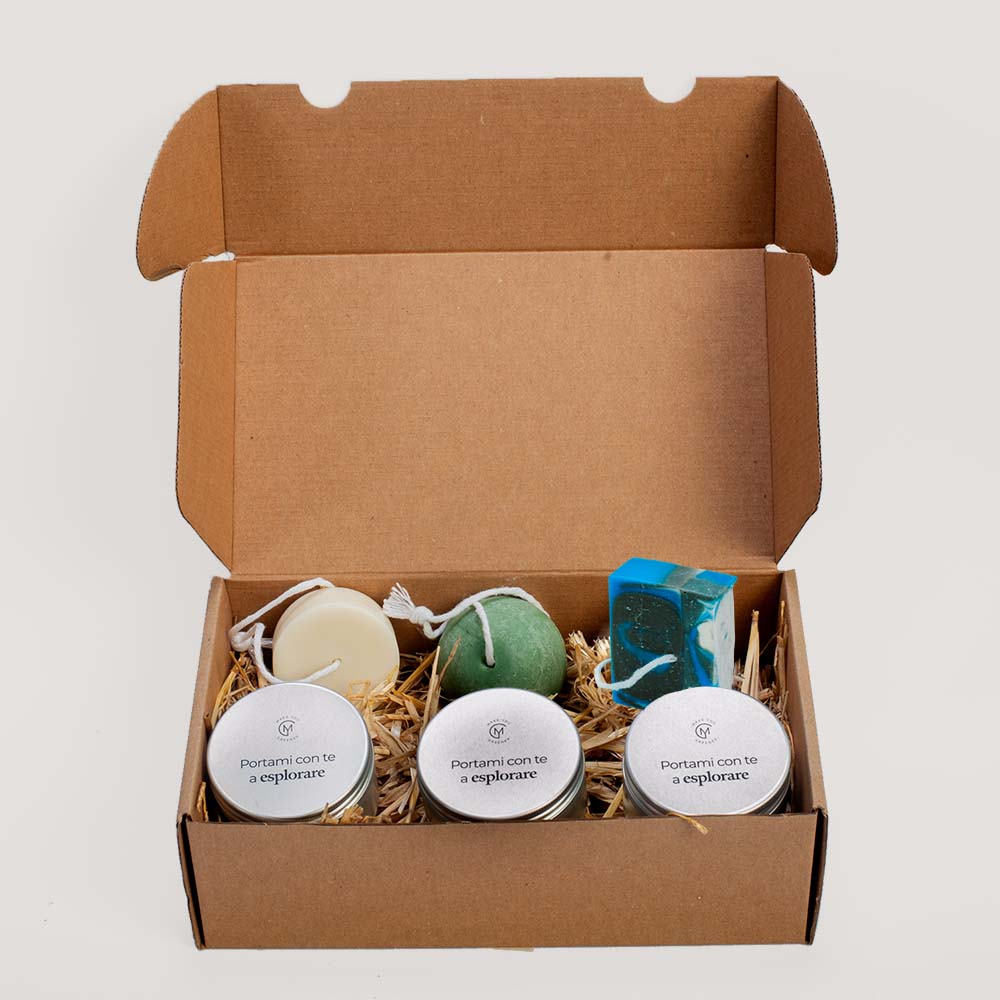 Kit cosmetici solidi + contenitori Make You Greener