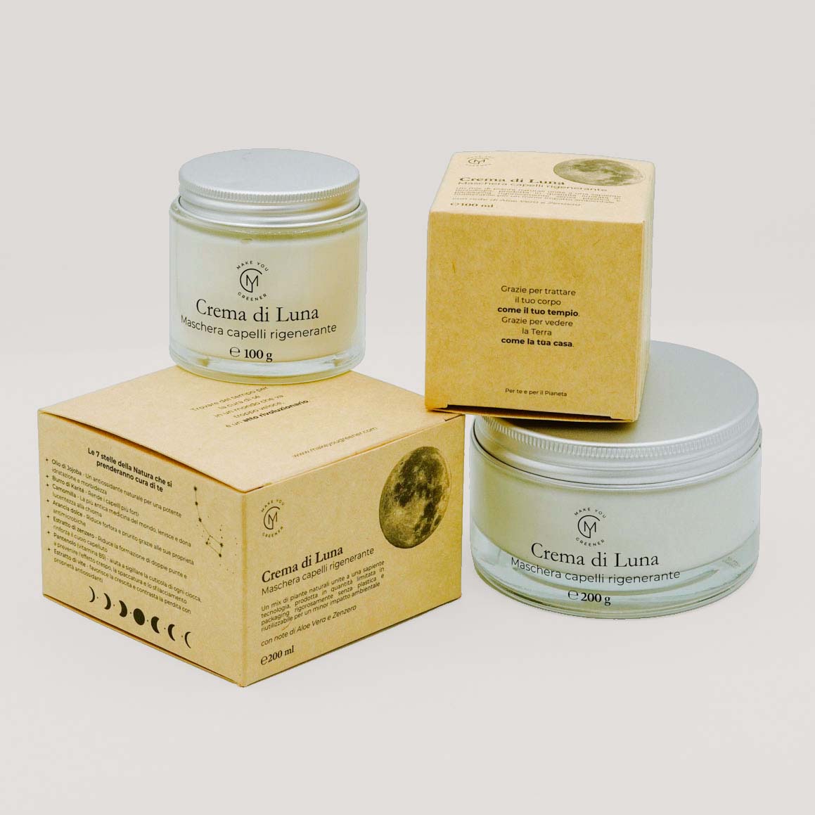Maschera capelli rigenerante Crema di Luna