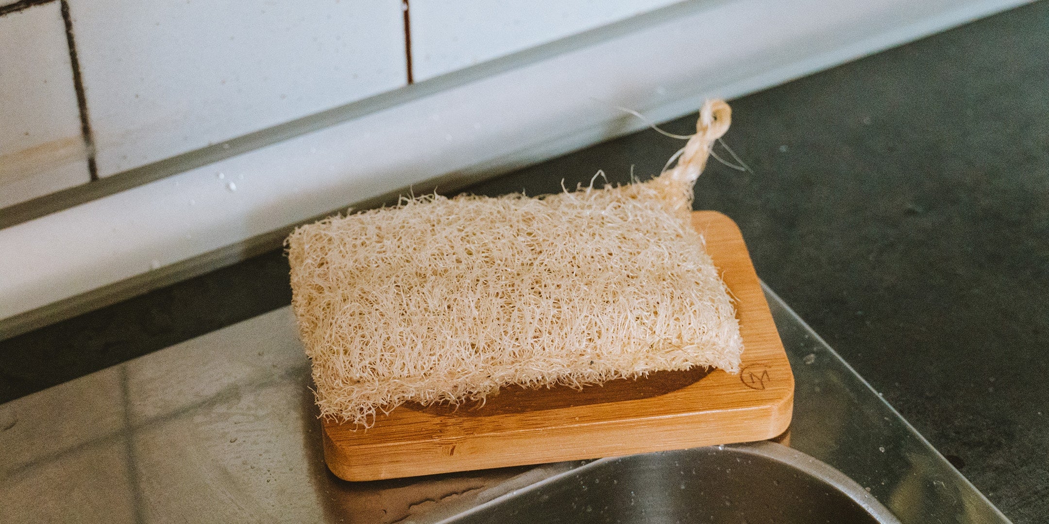 spugna luffa piattino bamboo