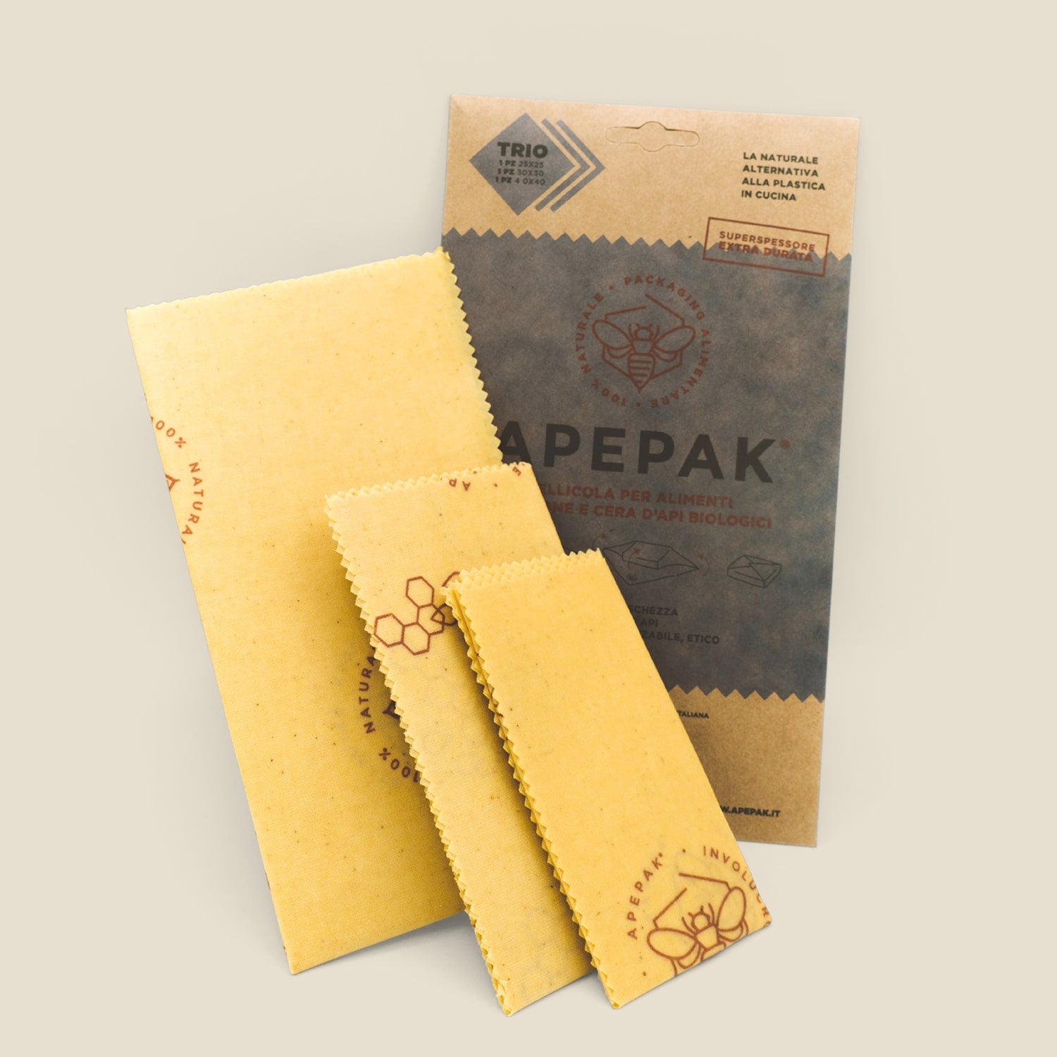 pellicola per alimenti cera d'api apepak