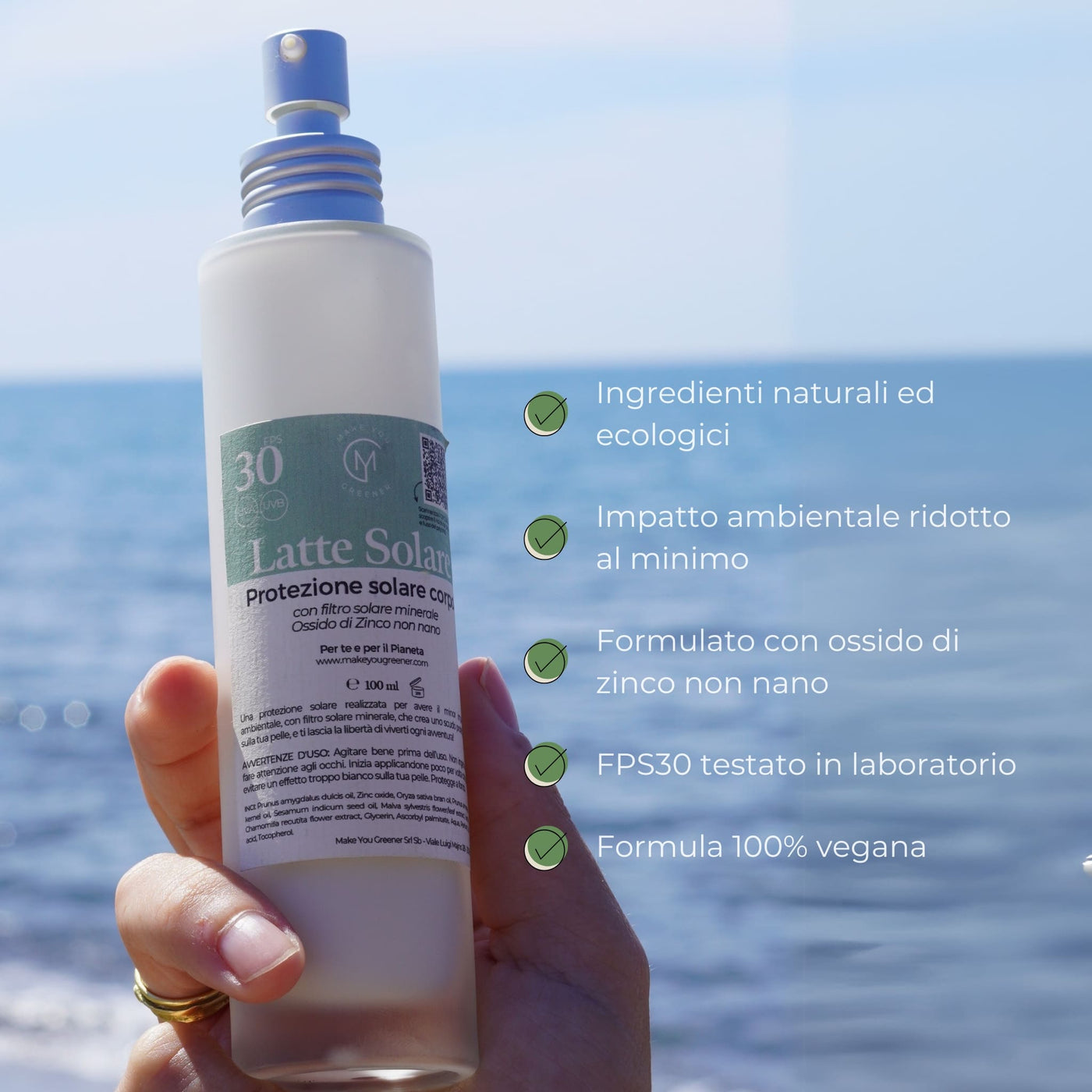 Protezione solare corpo - Latte Solare Make You Greener