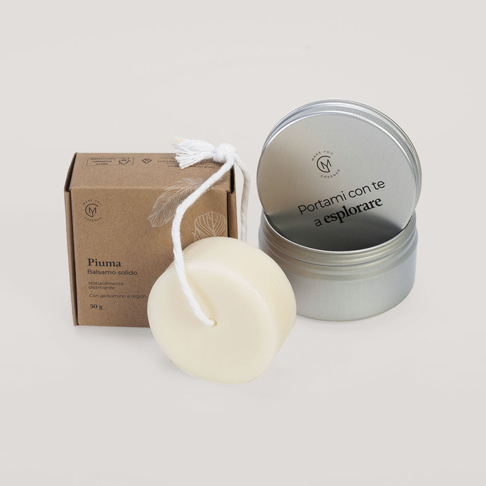 Kit balsamo solido con contenitore