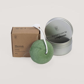 Kit shampoo solido con contenitore Make You Greener