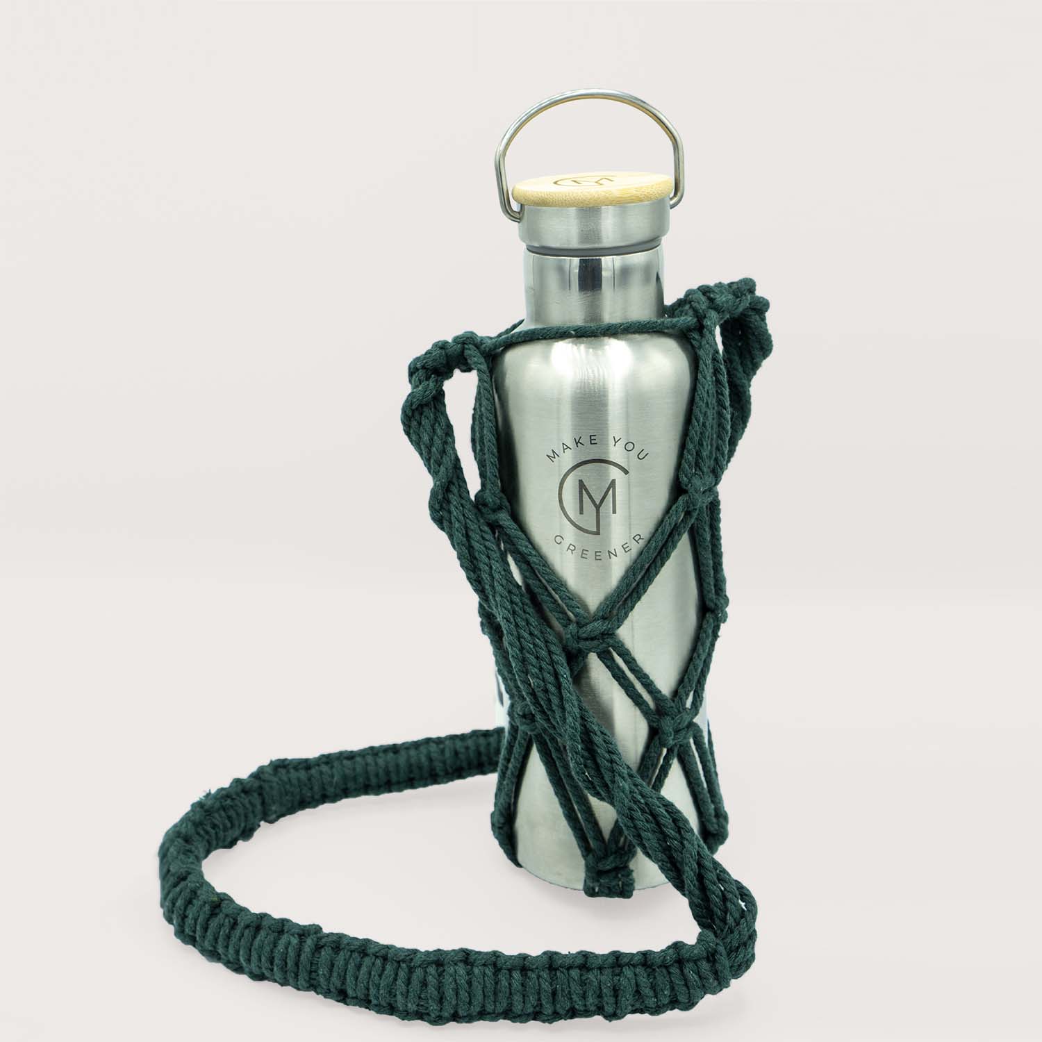 Porta borraccia macramé fatto a mano Make You Greener