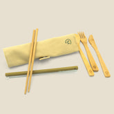set posate in bamboo